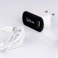 شارژر سیم وصل میکرو یو اس بی Uplus UP-002 + یک پورت USB