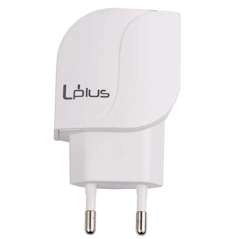 شارژر دیواری فست شارژ Uplus UP-003 2Port 2.4A QC2.0 + کابل آیفونی