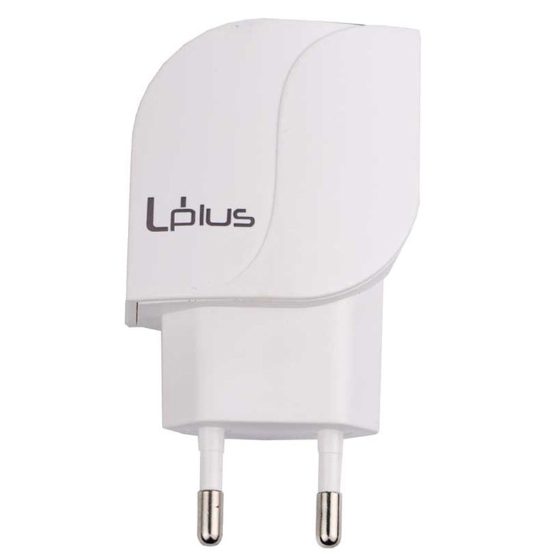 شارژر دیواری فست شارژ Uplus UP-003 2Port 2.4A QC2.0 + کابل آیفونی