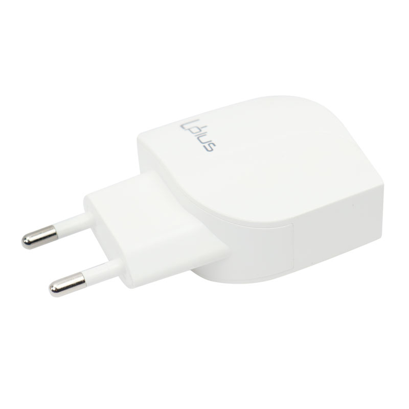 شارژر دیواری فست شارژ Uplus UP-003 2Port 2.4A QC2.0 + کابل میکرو یو اس بی