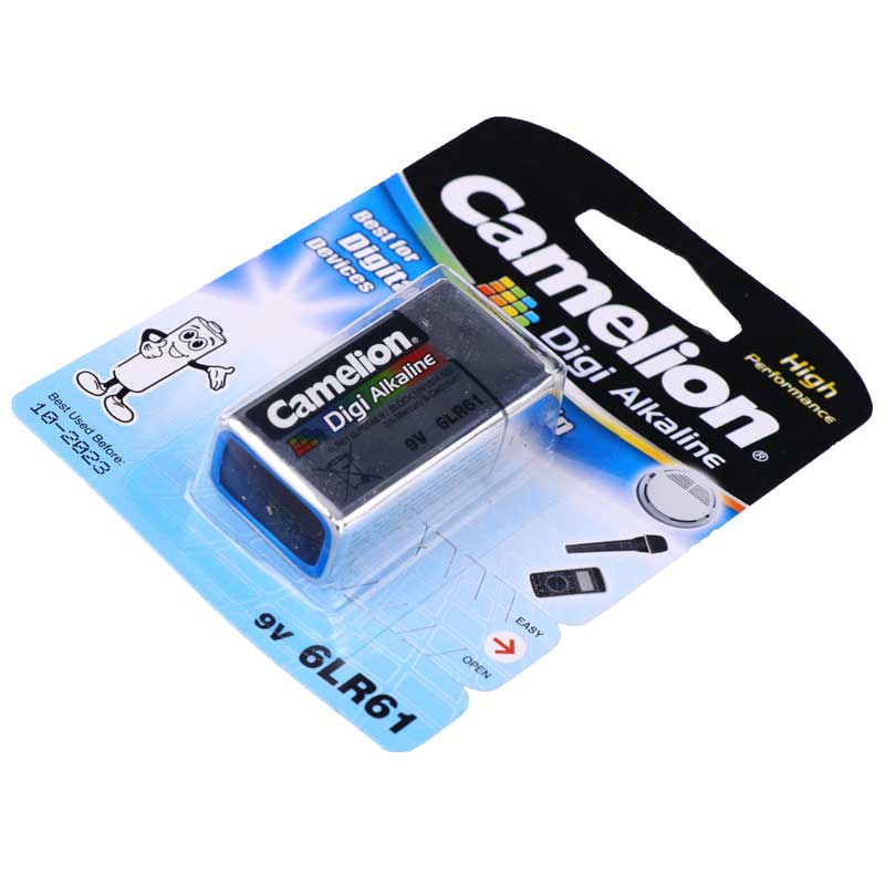 باتری کتابی Camelion Digi Alkaline 6LR61 9V