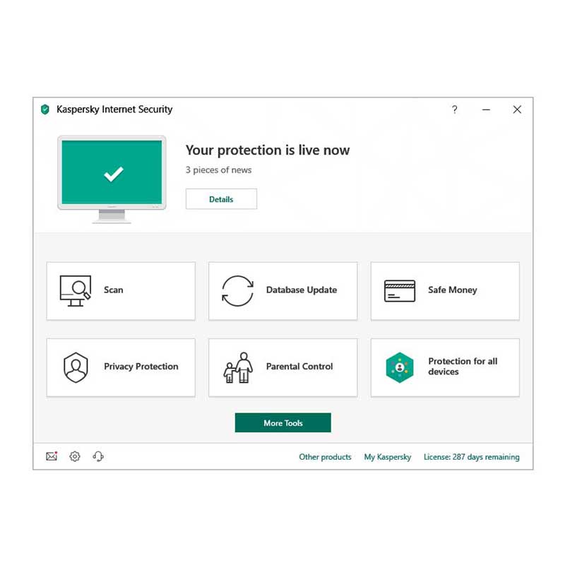 آنتی ویروس اورجینال Kaspersky Internet Security 2020 2 User
