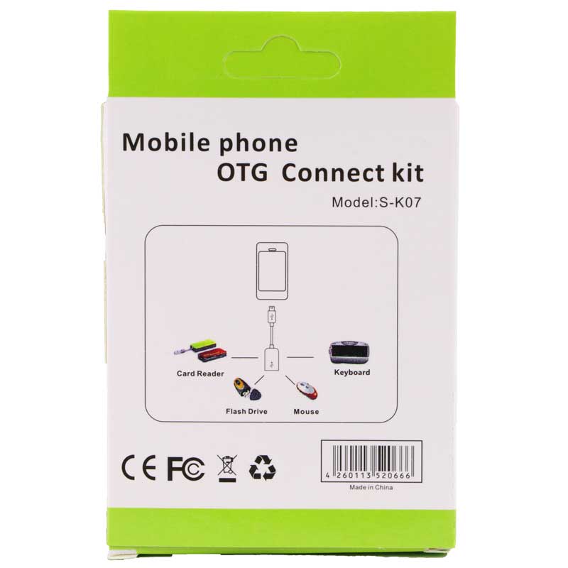 کابل S-K07 OTG 10cm پکدار