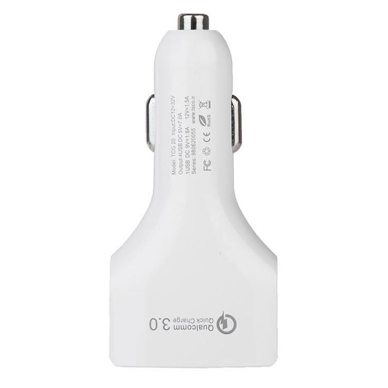 شارژر فندکی TSCO TCG 20 + کابل میکرو یو اس بی