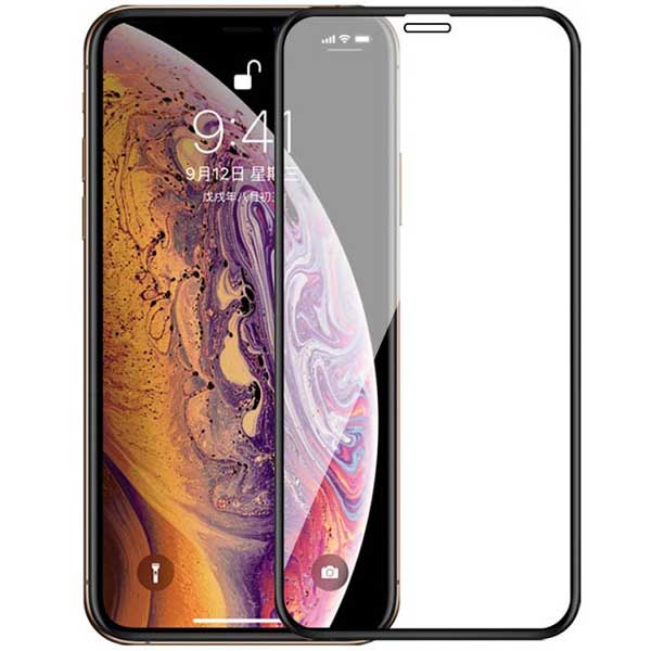 گلس تمام چسب iPhone XR full cover مشکی