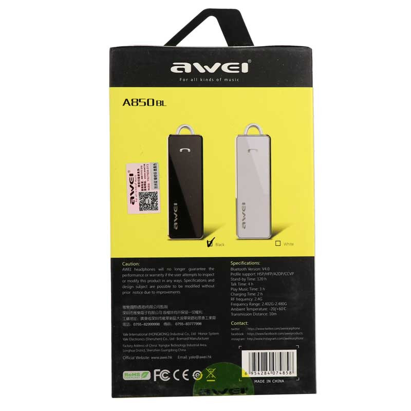 هدست بلوتوثی Awei A850BL
