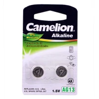باتری سکه ای کملیون مدل Camelion Alkaline AG13 بسته 2 عددی
