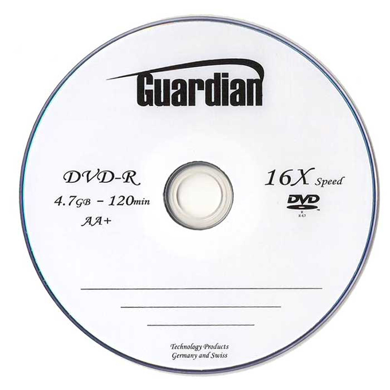 DVD خام گاردین Guardian بسته 50 عددی