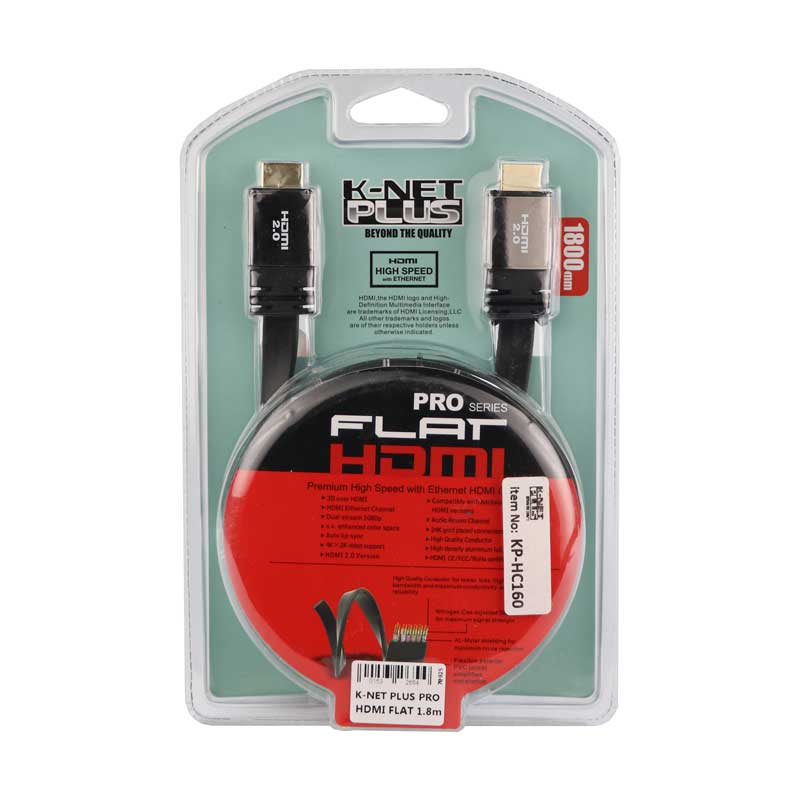 کابل K-NET PLUS Pro HDMI Flat 1.8m