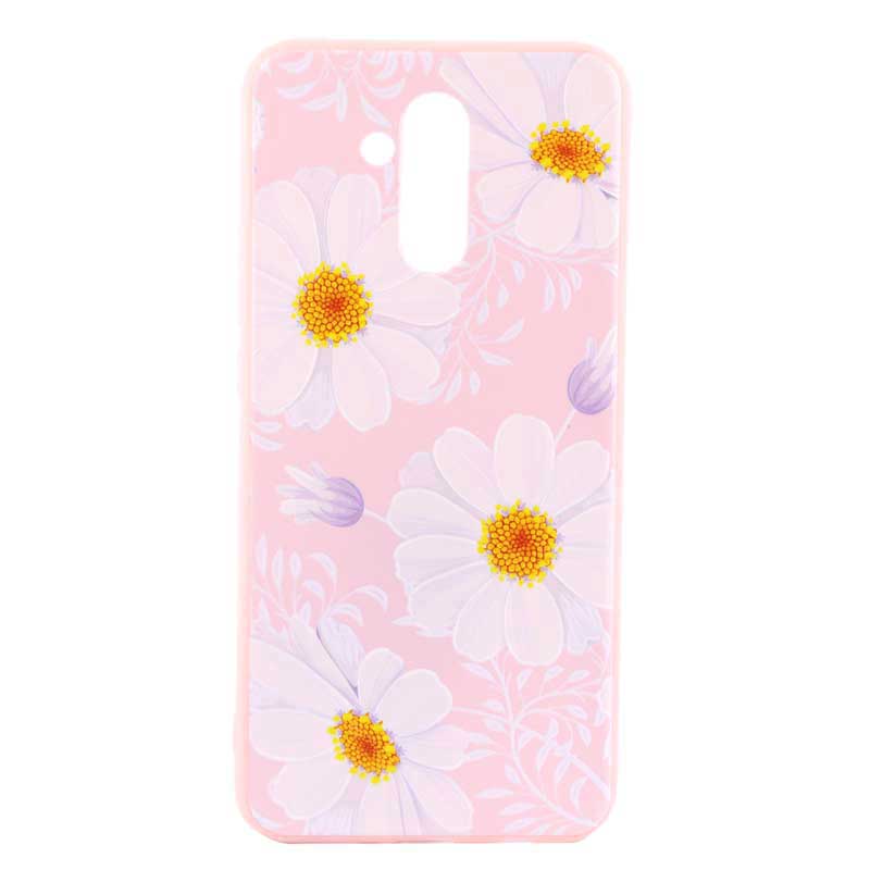 قاب ژله ای صورتی طرح دار کد4 Huawei Mate 20 Lite