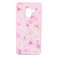 قاب ژله ای صورتی طرح دار کد2 Samsung Galaxy A8 Plus