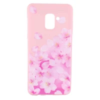 قاب ژله ای صورتی طرح دار کد3 Samsung Galaxy A8 Plus