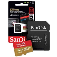 رم میکرو 32 گیگ سن دیسک SanDisk Extreme MicroSD U3 A1 100MB/s + خشاب