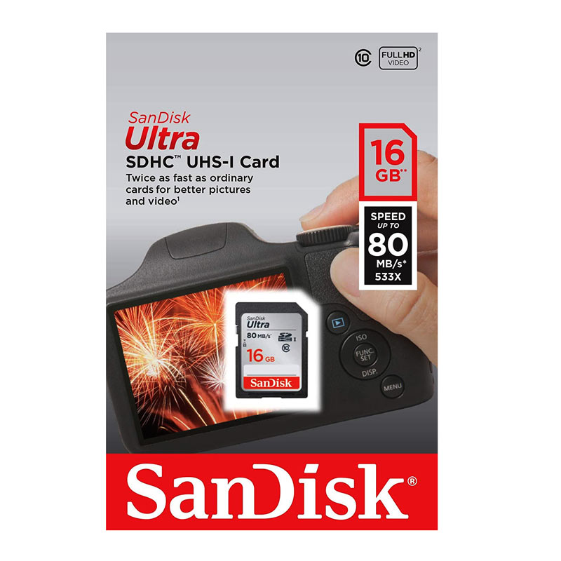 رم اس دی 16 گیگ سن دیسک SanDisk Ultra 533X U1 C10 80MB/s