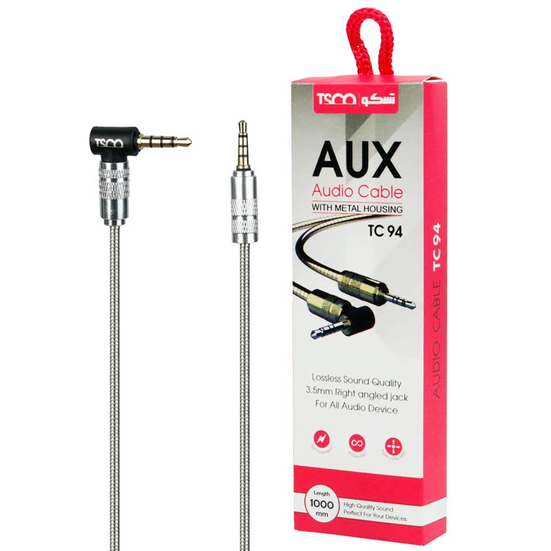 کابل فلزی TSCO TC 94 1m AUX یکسر L