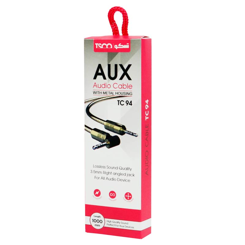 کابل فلزی TSCO TC 94 1m AUX یکسر L