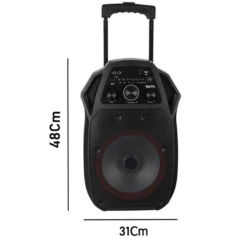 اسپیکر چمدانی بلوتوثی فلش خور TSCO TS-1850 + ریموت کنترل