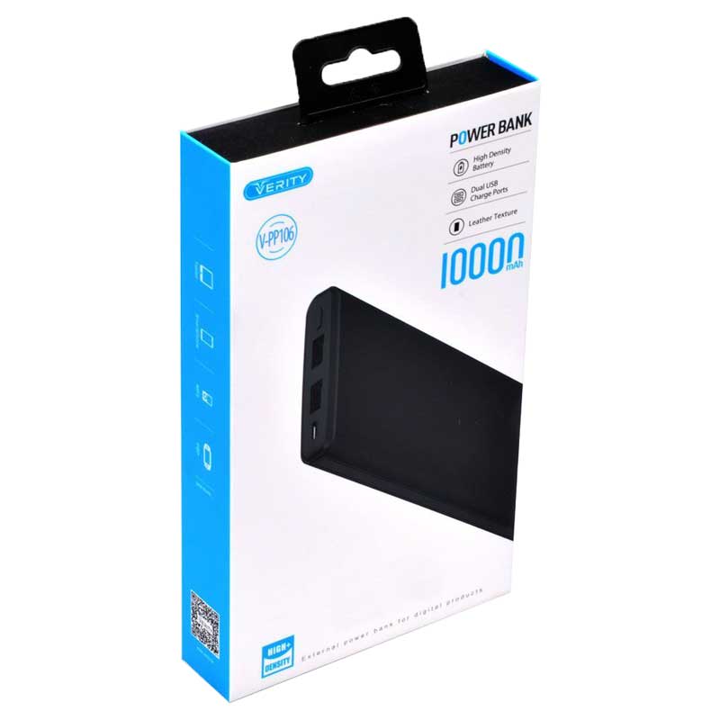 پاور بانک 10000 وریتی VERITY V-PP106 مشکی