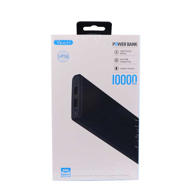 پاور بانک 10000 وریتی VERITY V-PP106 مشکی