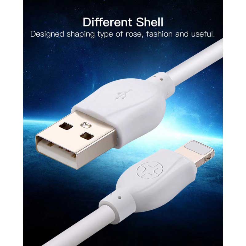 کابل آیفونی YESIDO CA-14 2.4A 1m