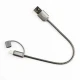 کابل میکرو یو اس بی روکش فلزی Yesido CA-T1 2.4A 20cm