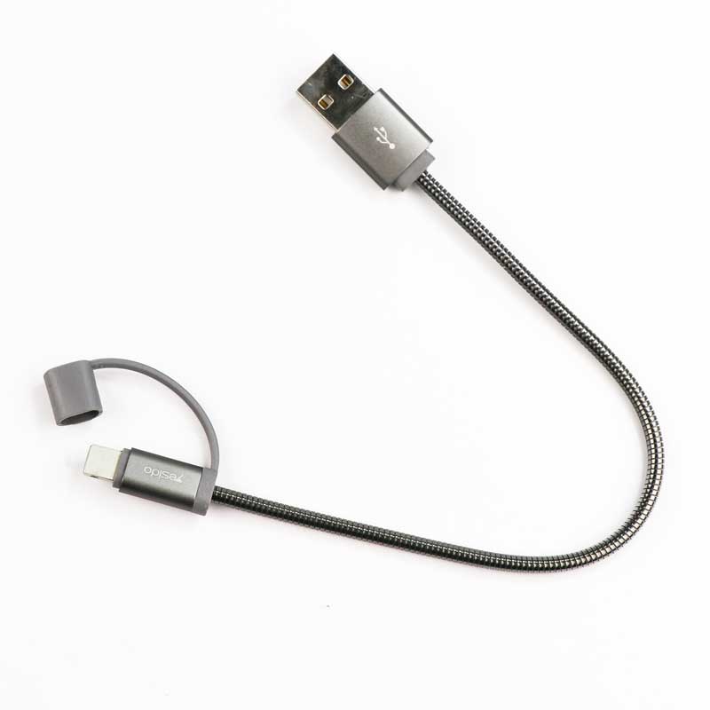 کابل میکرو یو اس بی روکش فلزی Yesido CA-T1 2.4A 20cm