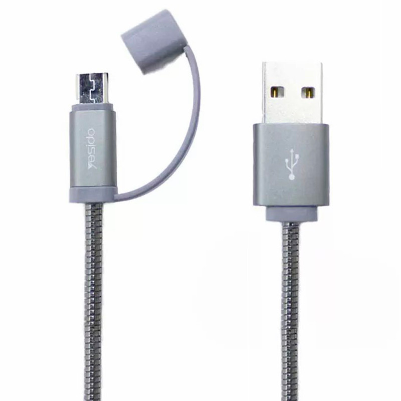 کابل آیفونی فست شارژ Yesido CA-T1 2.4A 20cm