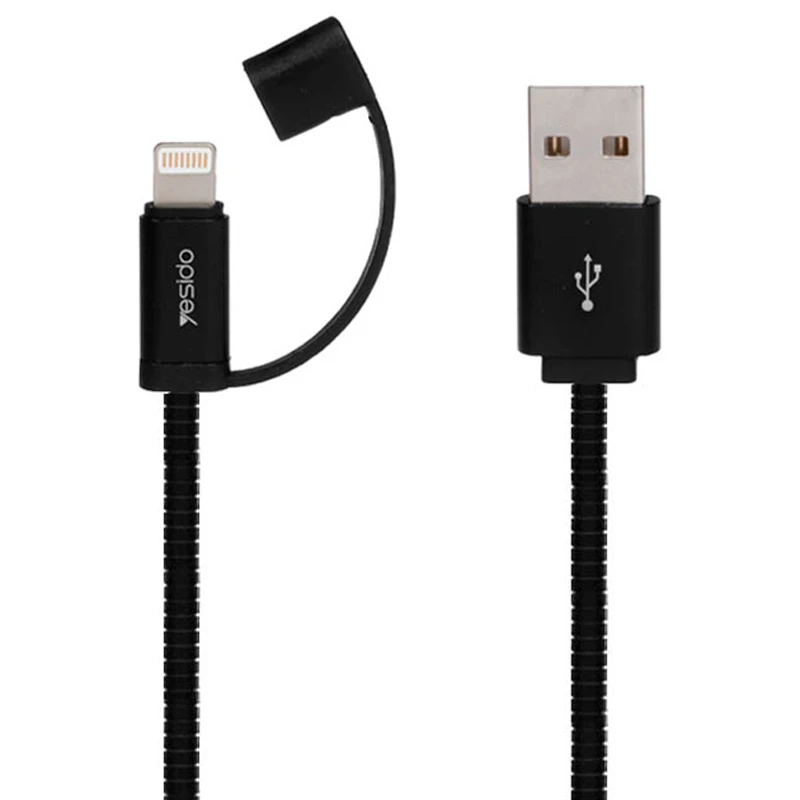 کابل آیفونی فست شارژ Yesido CA-T1 2.4A 20cm