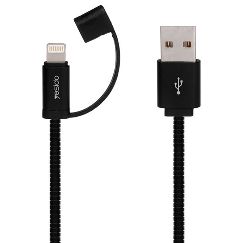 کابل آیفونی فست شارژ Yesido CA-T1 2.4A 20cm
