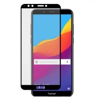 گلس شیشه ای فول صفحه Huawei Honor 7A مشکی