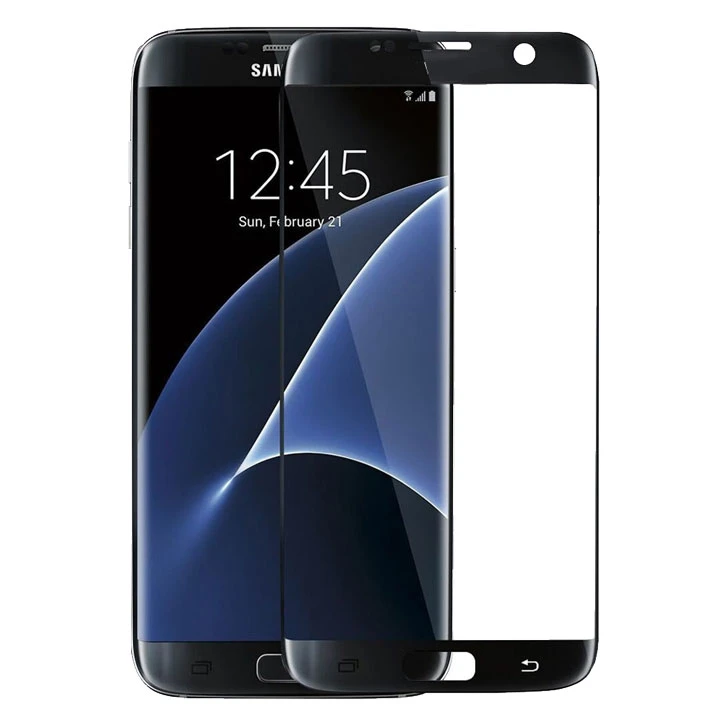 گلس شیشه ای تمام چسب Samsung S7 Edge
