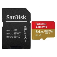 رم میکرو 64 گیگ سن دیسک SanDisk Extreme MicroSD U3 A1 100MB/s + خشاب