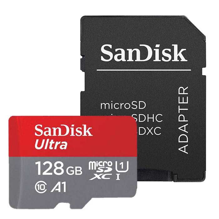 رم میکرو 128 گیگ سن دیسک SanDisk Ultra U1 A1 100MB/s + خشاب