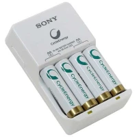 شارژر باتری Sony 34HHU4G + چهار باتری قلمی 2500mAh