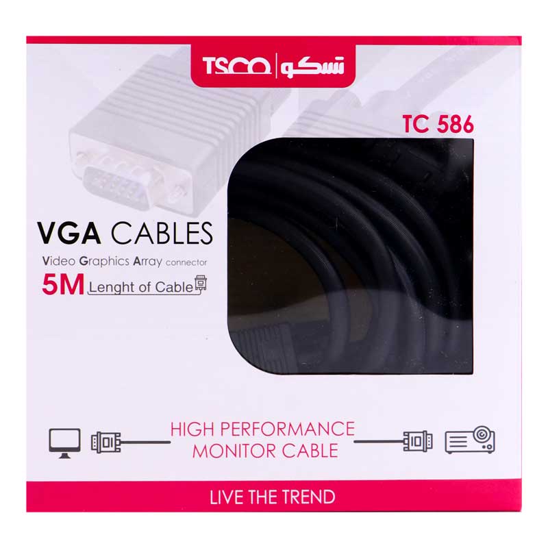 کابل VGA تسکو TC586 طول 5 متر