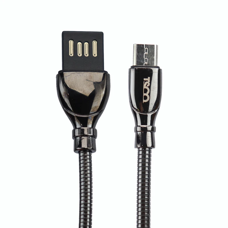 کابل میکرو یو اس بی فلزی TSCO TC 62N 2.1A 1m