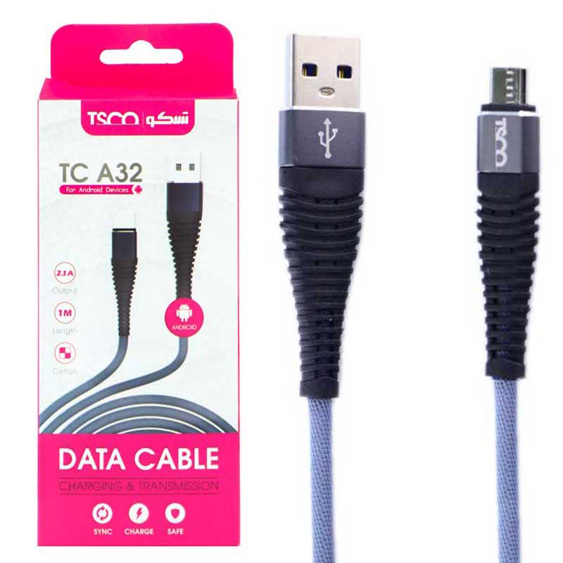 کابل میکرو یو اس بی TSCO TC-A32 1m شیلددار