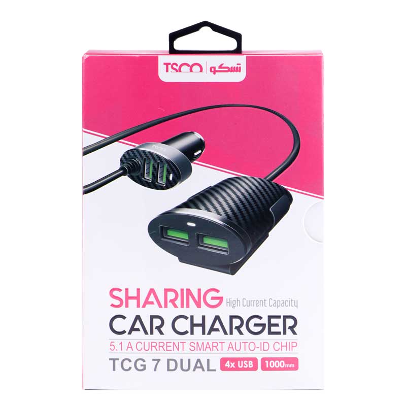 شارژر فندکی تسکو مدل TSCO TCG-7 DUAL