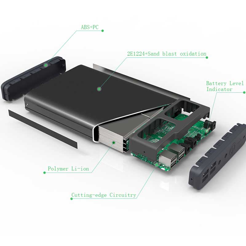 پاور بانک مخصوص لپ تاپ و موبایل maxoak k2 ۵۰۰۰۰mAh