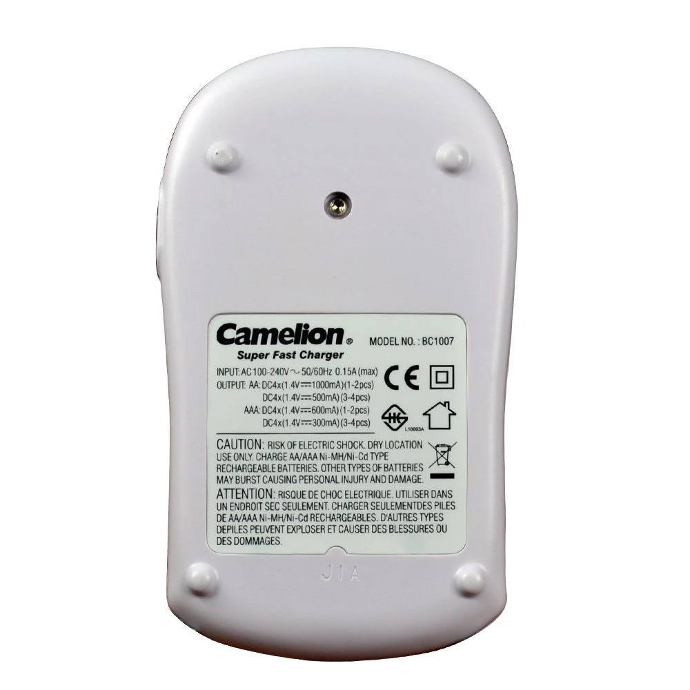 شارژر باتری Camelion BC-1007 + چهار عدد باتری 2300mAh AA شارژی