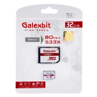 رم میکرو 32 گیگ گلکس بیت Galexbit Turbo+ U1 80MB/s + خشاب