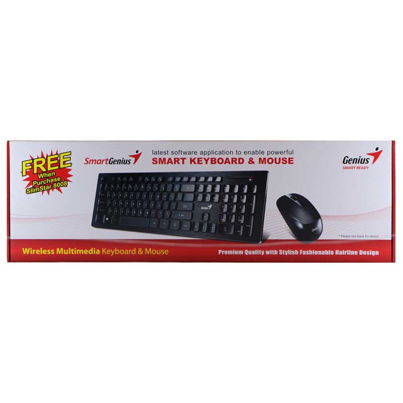 کیبورد و موس بی سیم جنیوس SlimStar 8008