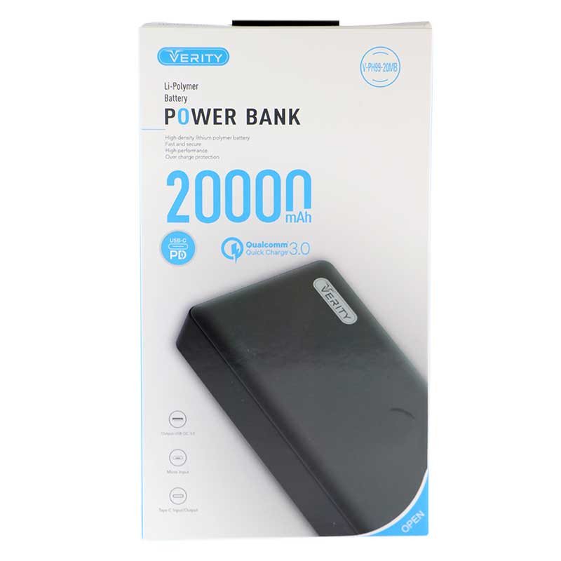 پاور بانک فست شارژ 20000 وریتی Verity V-PH99-20