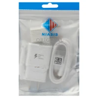 شارژر دیواری فست شارژ Samsung S6 2A 15W سرجعبه + کابل میکرو یو اس بی و تبدیل دو به دو