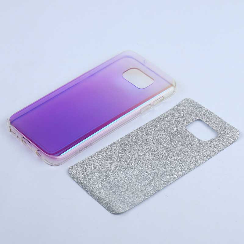 قاب ژله ای اکلیلی دو رنگ Samsung S7 کد1