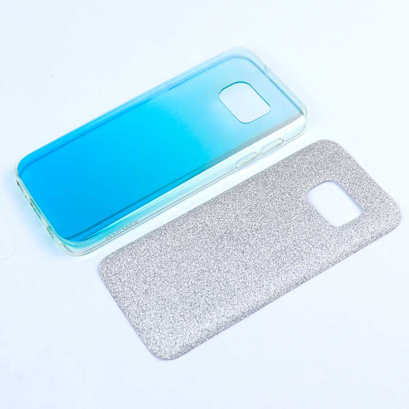 قاب ژله ای اکلیلی دو رنگ Samsung S7 کد3