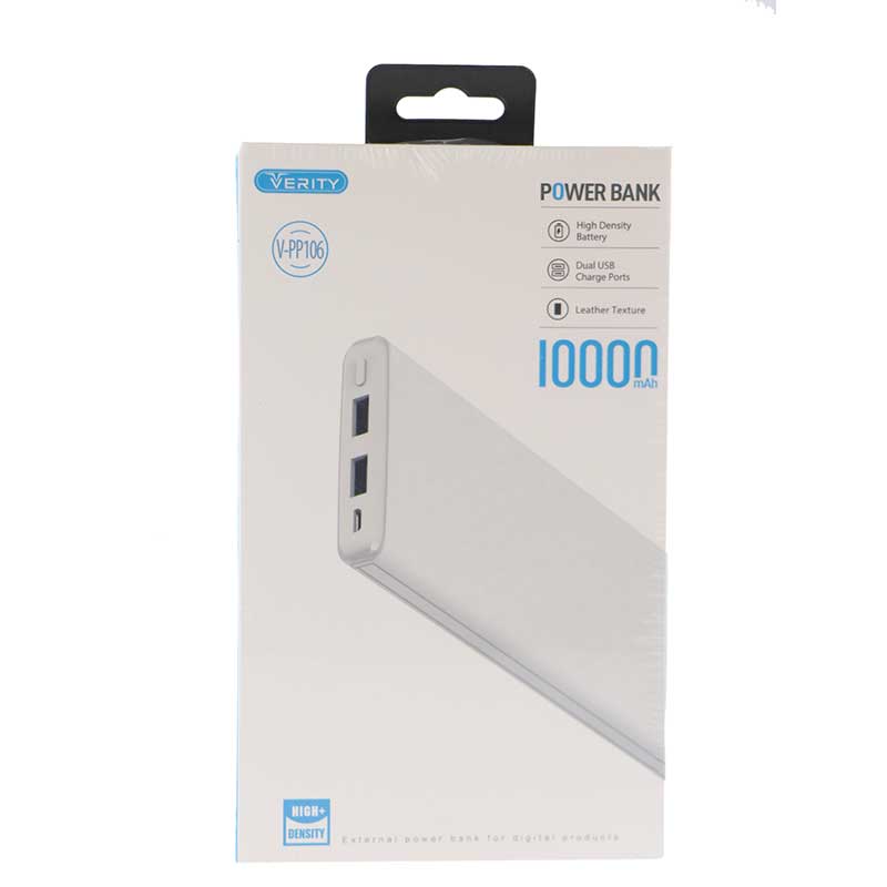 پاور بانک 10000 وریتی VERITY V-PP106 سفید