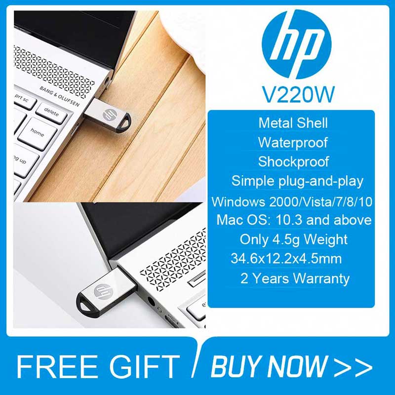 فلش 64 گیگ اچ پی hp v220w