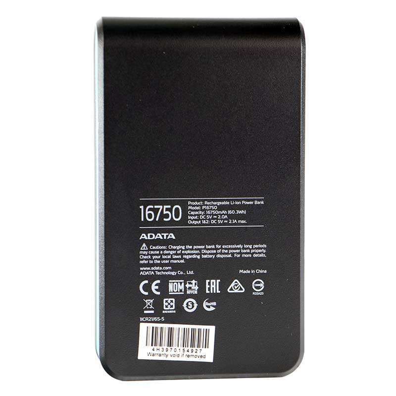 پاور بانک 16750 ای دیتا ADATA P16750 (گارانتی 12 ماهه)