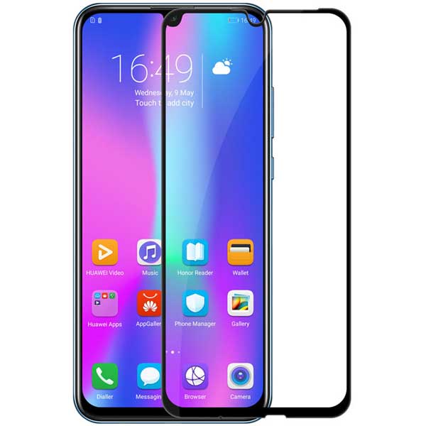 گلس تمام چسب Huawei Honor 10 Lite Full Cover مشکی